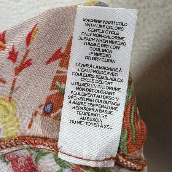 T Tahari Skirt Small Medium Multi Floral Patchwork Tiered Maxi Boho A-Line - Picture 13 of 13